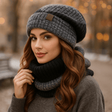 Noëlle - Cappello e Sciarpa in Lana di Lusso - Donne
