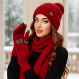 Set cappello - sciarpa - guanti donna inverno