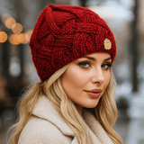 Cappello invernale da donna Elena - caldo - lavorato a maglia